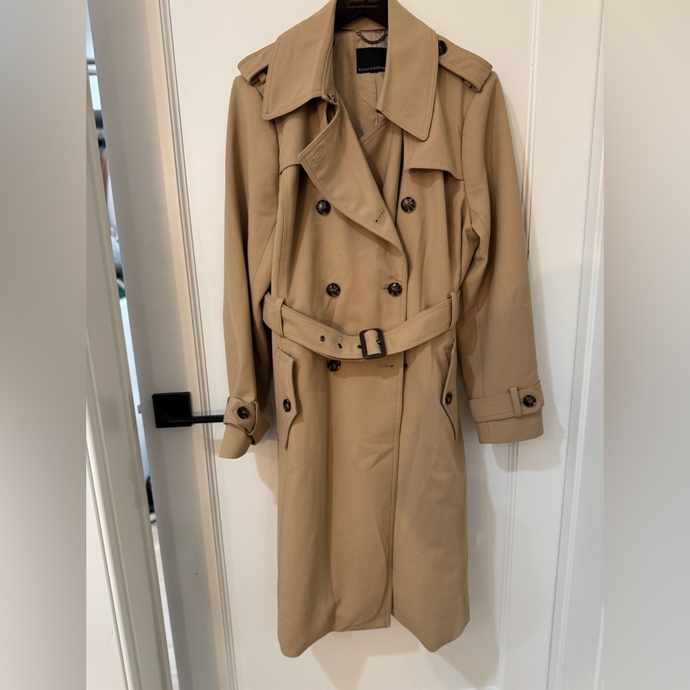 Banana Republic Trench Coat, Women's XL